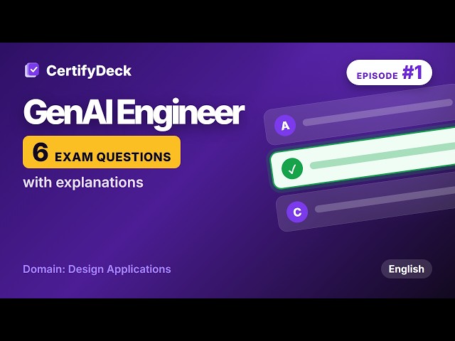Databricks Generative AI Engineer Practice Questions #1 | Databricks Exam Prep (2026)