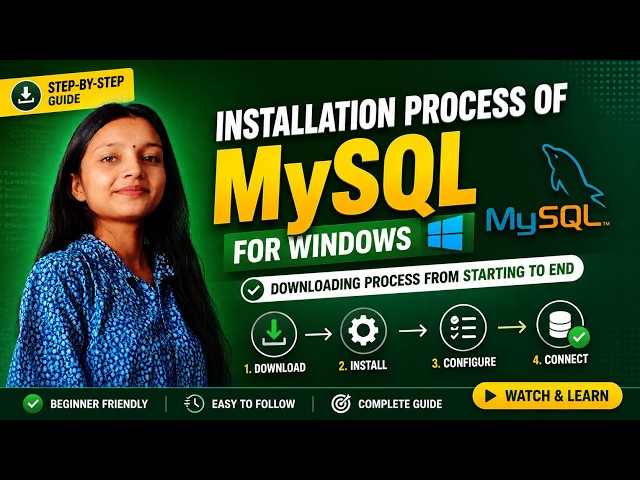 MySQL   Installation Process | How to Install MySQL on Windows | Step-by-Step Beginner's Guide