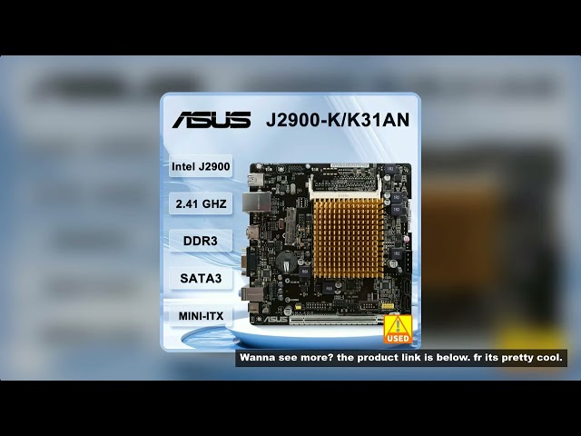 ASUS J2900-K/K31AN J2900 Mini-ITX Motherboard Onboard CPU Support PCIE 2.0 SATA 3.0Gb/s VGA USB 2.0