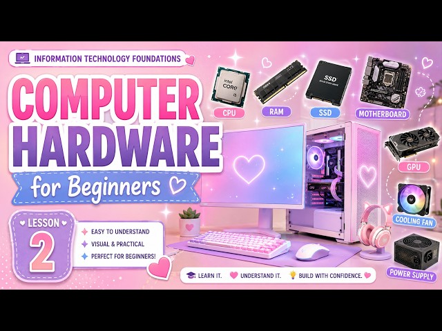 Computer Hardware Explained for Beginners | CPU, RAM, Storage & More