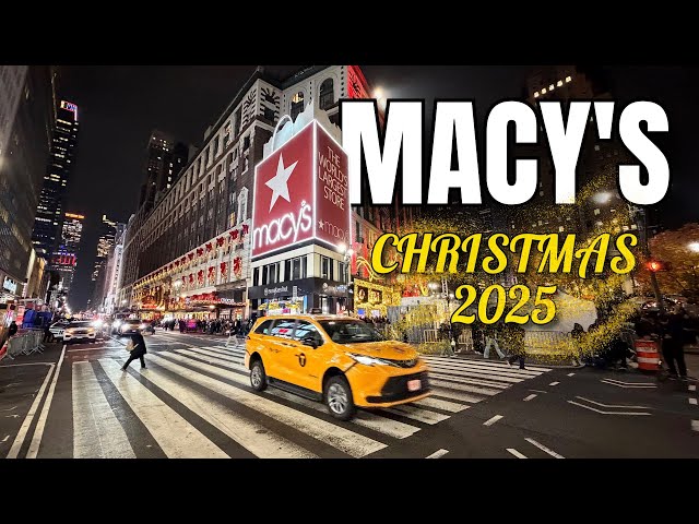 NEW YORK CITY Walking Tour [4K] - MACY'S - Immersive Walk Inside The Largest Department Store In USA