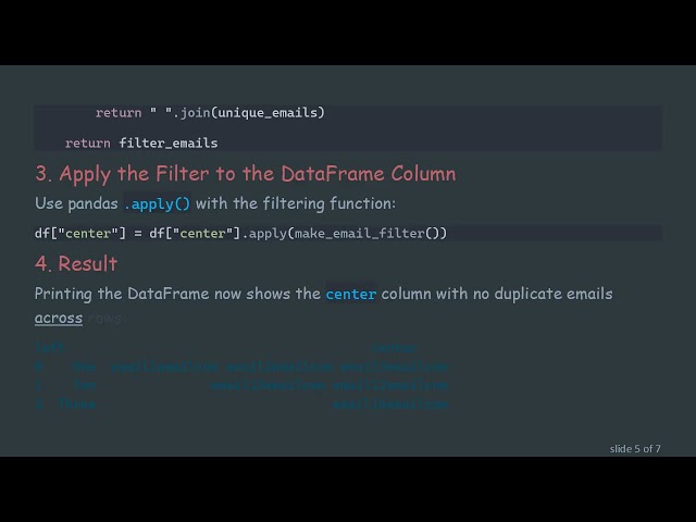 Removing Duplicate Values Across DataFrame Cells in Python