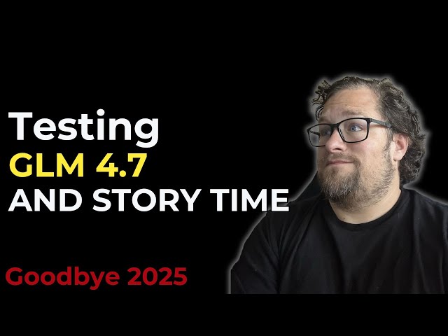 Coding with GLM 4.7 and 2025 reflections | Story time