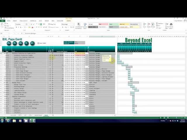 Excel Gantt Chart - Free, Simple, Powerful - PapaGantt