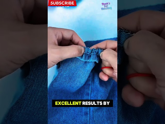 This Easy Sewing Trick Makes Long Pants Fit Perfectly. #fashiontips #sewing #styletips #lifehacktips
