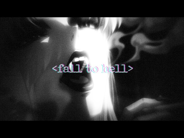 Fall To Hell - DOLLWAVE  (Darkwave Lyrics) visualizer