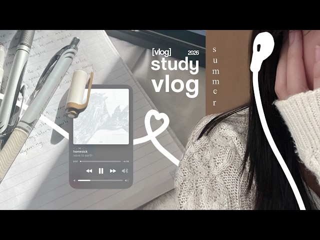 come STUDY with me! (as a rising SENIOR) 一 mini vlog