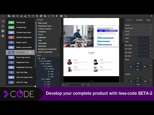 Await less-code BETA-2 to develop your complete product!!!