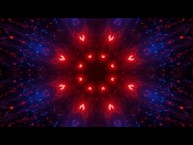 🔵❤️ Dynamic Blue and Red Tunnel: Endless Loop | Engaging 4K UHD Background | Screensaver | No Sound