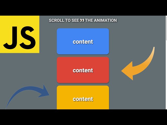 Scroll Animation | JavaScript