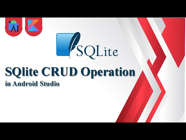 SQlite CRUD Operation in Android Studio | Intro | Kotlin | Android Tutorials
