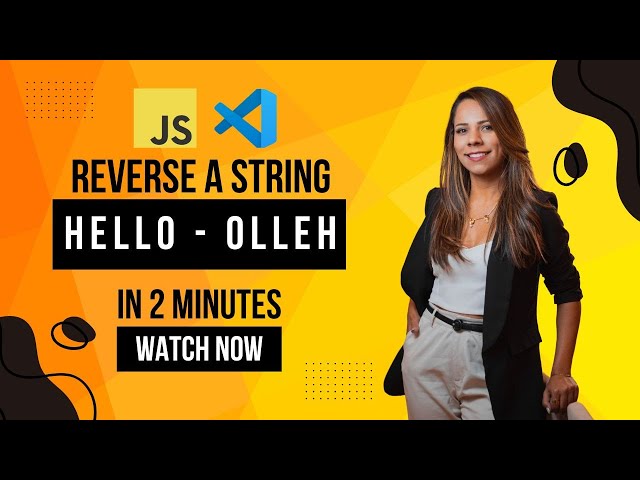How to reverse a string in JavaScript. || Reverse a string without any inbuilt reverse method.