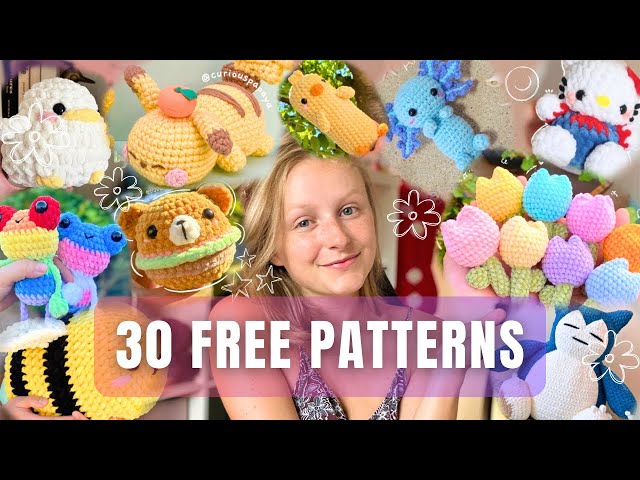 BEST 30 FREE PATTERNS to make this year ! free crochet patterns from instagram and blogs