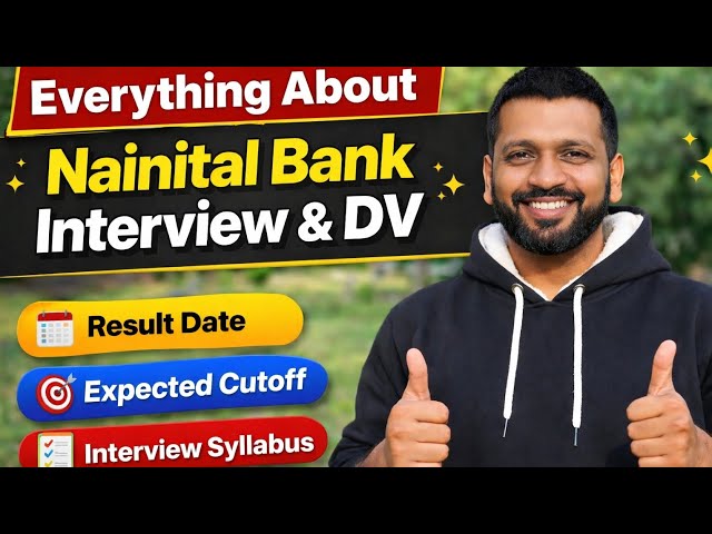 Nainital Bank Expected cutoff (Po/Clerk/So), Result date, Interview syllabus, DV !! #nainitalbank