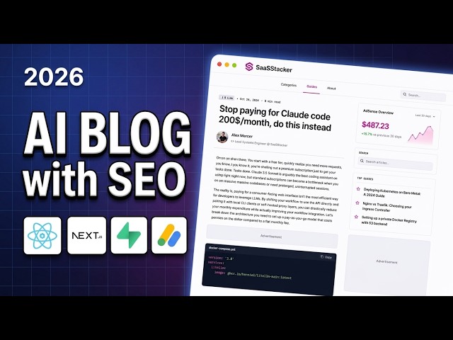 Antigravity 2.0 Full Course: Build an AdSense-Ready Blog with Google Stitch 2.0 & Gemini in 2026
