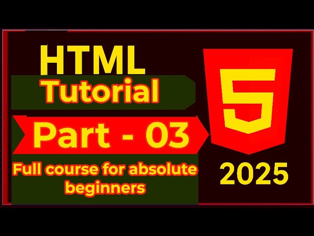 HTML Bangla Tutorial|Part--03|Html list|course on 2025