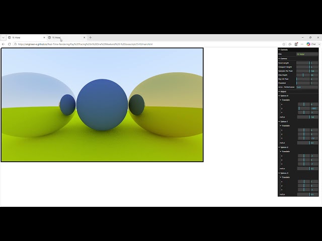Difference  Metal Material in Ray Tracing