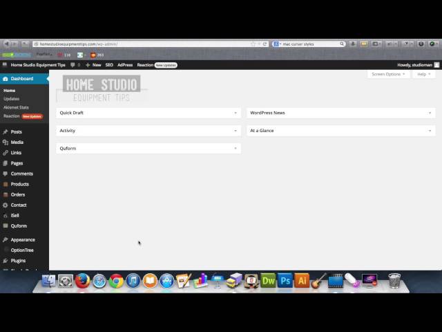 Wordpress Tutorial:  WP Backend Part 1 of 2
