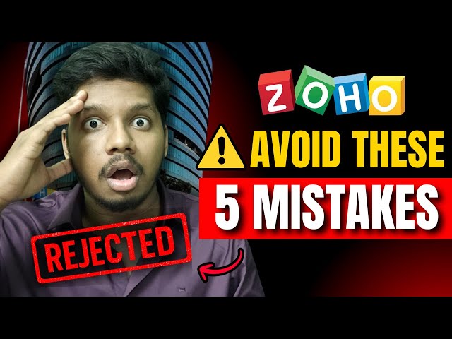 ZOHO Software Developer Interview - 5 Hidden Mistakes That Get You Rejected! 😳 (Tamil)
