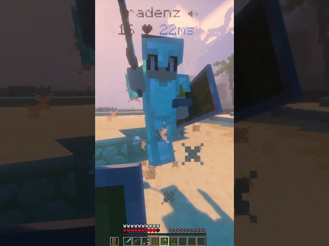 PVP PERO EL ENEMIGO NO AGUANTO NADA xD #shorts #minecraft #pvp