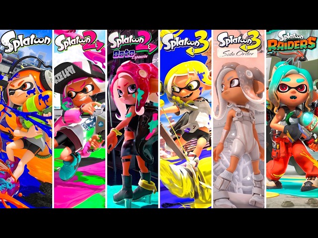 Splatoon Series - Full Game 100% Walkthrough (All Games + DLC)