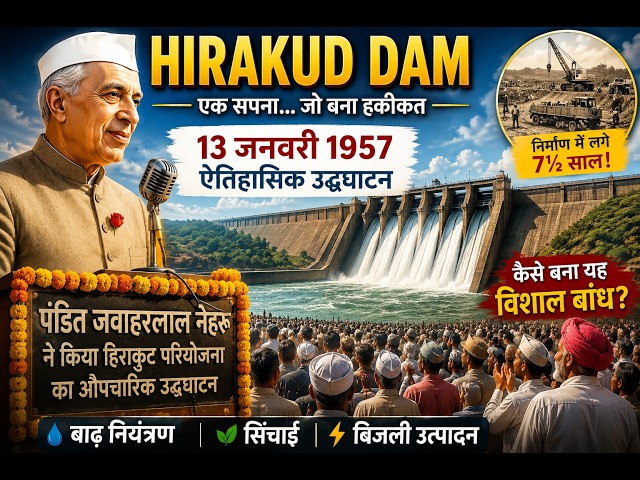 Hirakud Dam: How Was This Giant Dam Built? | The Incredible Story of Hirakud | Odisha History