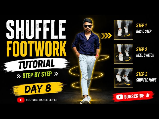 Shuffle Dance tutorial Day 8 | easy step by step for beginner 🔥