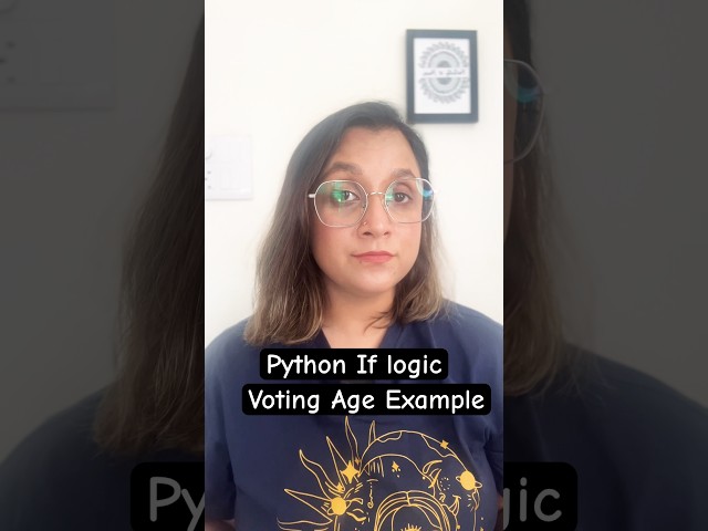 Python If Statement Explained with a Voting Age Example | Python Tutorial for Beginners #python