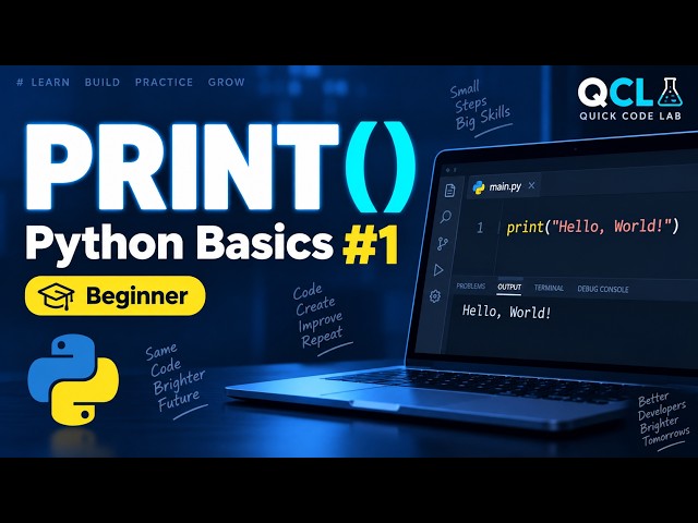 Python print() Function for Beginners | Python Basics #1