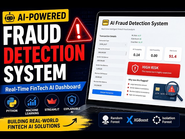 AI-Powered Fraud Detection System using Machine Learning | Streamlit FinTech Project