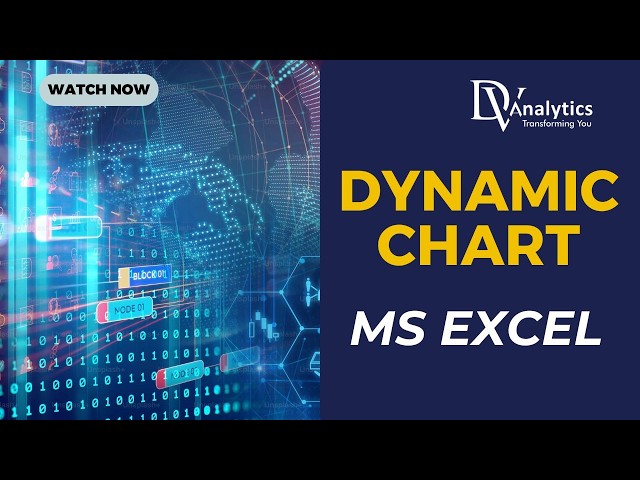 DYNAMIC CHART IN MS EXCEL | BASICS OF DATA ANALYSIS | DV ANALYTICS | BEST DATA SCIENCE TRAINING