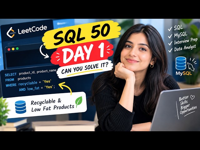 Can You Solve This SQL Interview Question? 👀 | SQL 50 Day 1