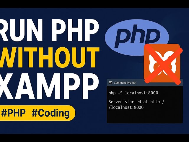 How to Run php Server| php in build server|how to run php without xampp