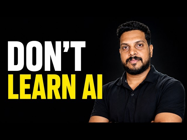 Don't Learn AI Until You Watch This (Frontend Developers)
