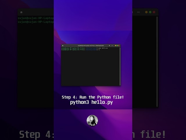 Write & Run Python Code in Linux Terminal! || day 3/30 Linux challenge || #linux #cmd