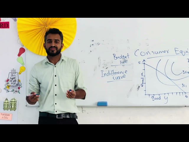 Consumer Equilibrium, Budget Line and IndifferenceCurve