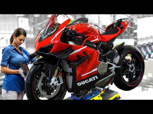 Inside Ducati Factory in Italy🏍️Production line of Record-Breaking Motorcycle