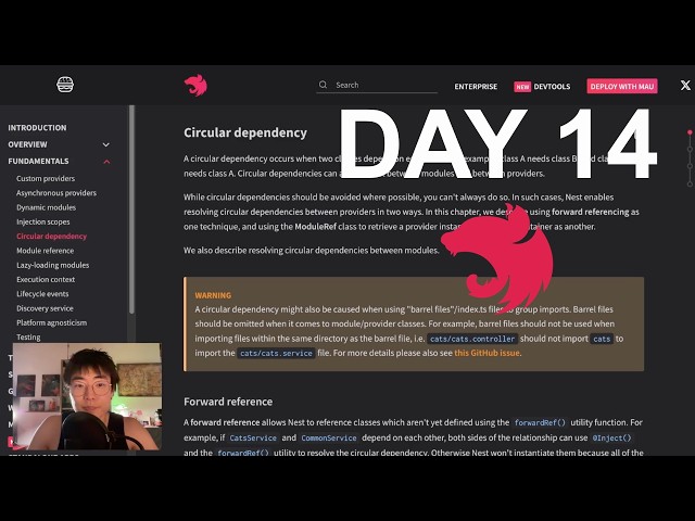 I’m Reading the NestJS Docs Every Day Until I Finish - Day 14 - Dependency, Modules