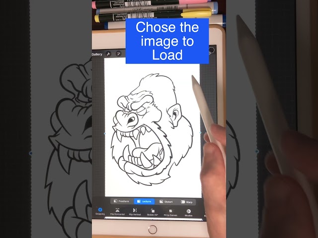 Procreate Tutorial - Easiest Way to Trace Over a Picture in Procreate #shorts #procreatetutorial