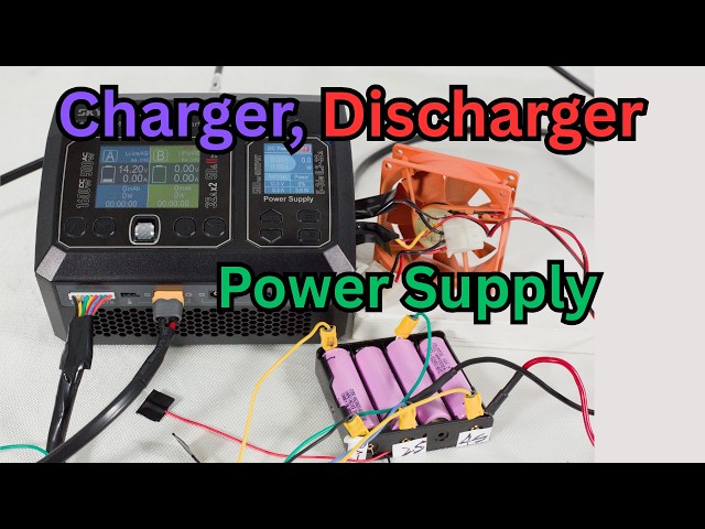 SKYRC D750MIX balance-charger, power-supply. Test with faulty Milwaukee, & new Li-ion cells.