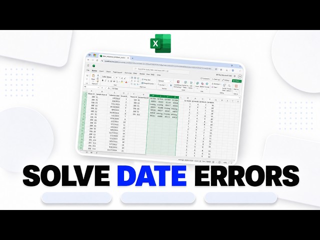 How to Fix Date SEQUENCE Identification Problem in Excel