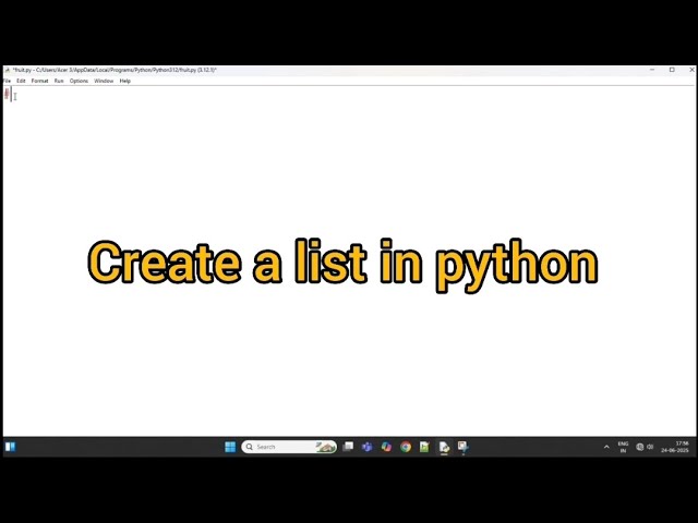 List in python | #sivt #coding