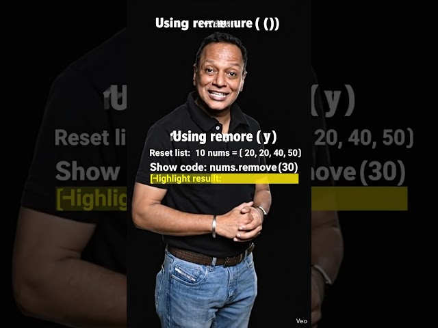 Del() and Remove() methods in Python List | CS | IP | AI | CBSE