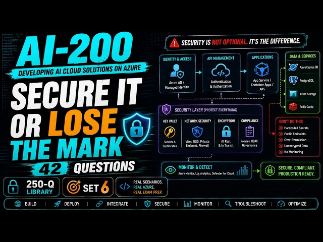 AI-200 Exam Prep Question & Answer 2026 | Microsoft Azure AI Cloud Developer Associate | 42Q | Set 6