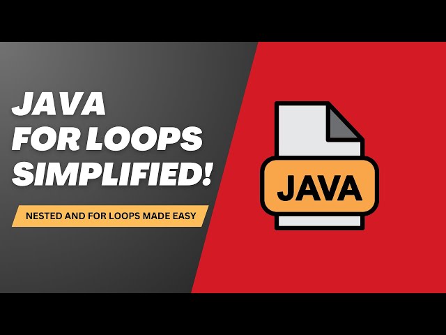 Master Java For Loops & Nested Loops in Minutes!🚀