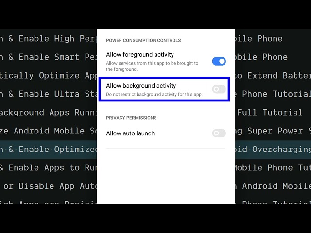 How to Allow & Enable Apps to Run in Background in Android Mobile Phone Tutorial