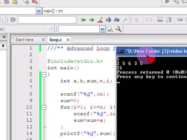 tutorial C programming 38 Advanced Loop