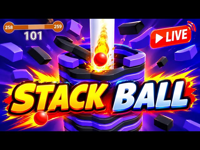 Stack Ball Live 🔴 😆 Gameplay 🔥 #stackball #live