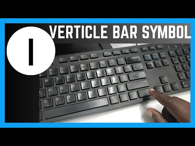 How To Insert Vertical Bar | On A Document | Keyboard Symbols