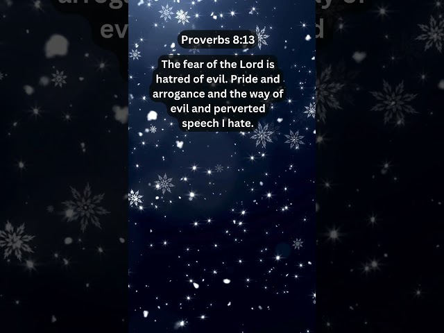 Jesus Saves | Proverbs 8:13 Daily Bible Verse